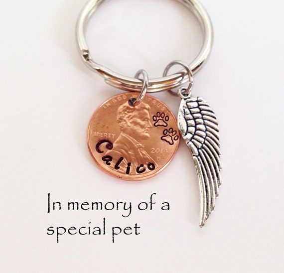 Items similar to Cat Memorial Keychain, Pet Memorial, Pet Memorial