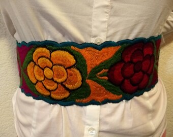 Mexican embroidery belt