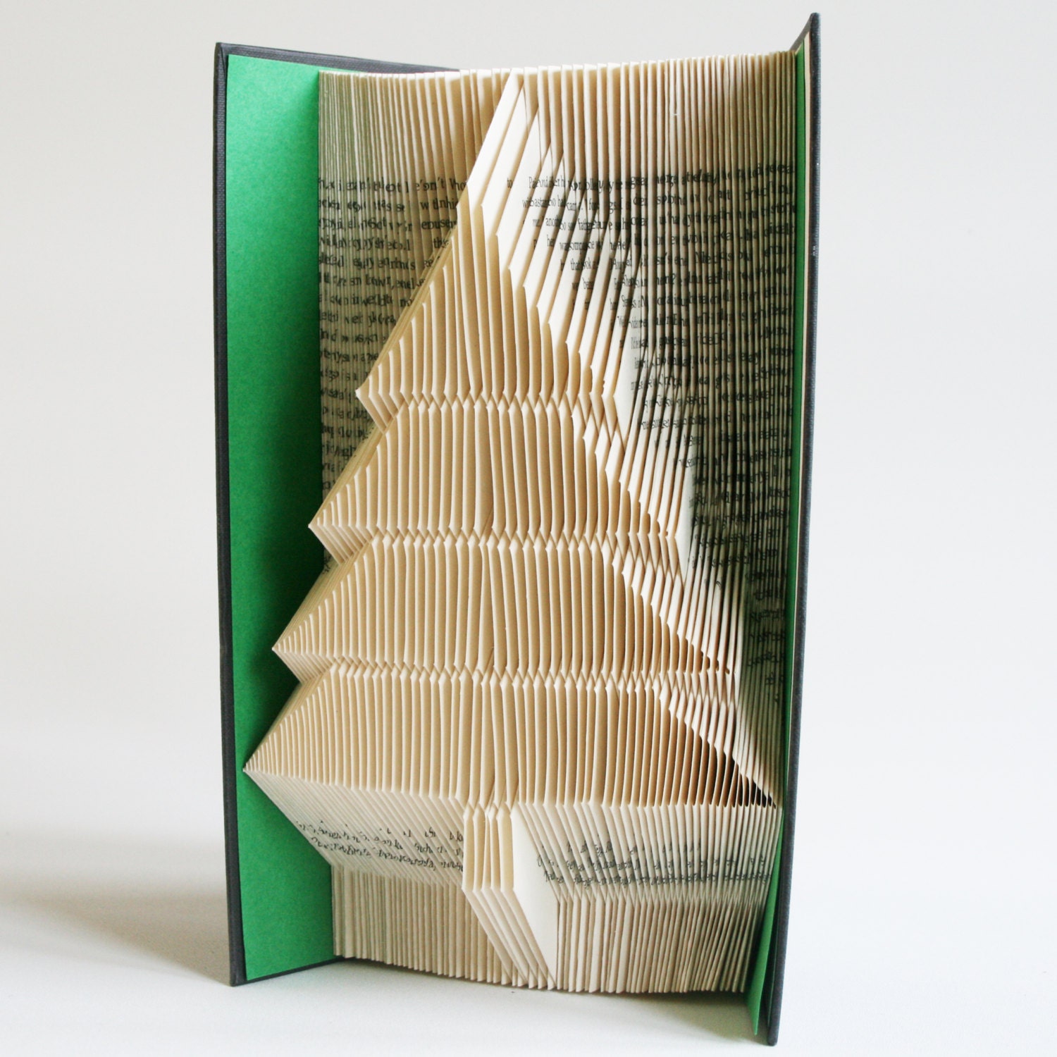 christmas tree book folding pattern 2 looks free printable