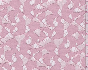 Blush Pink Rayon Blend Lace, Fabric By The Yard