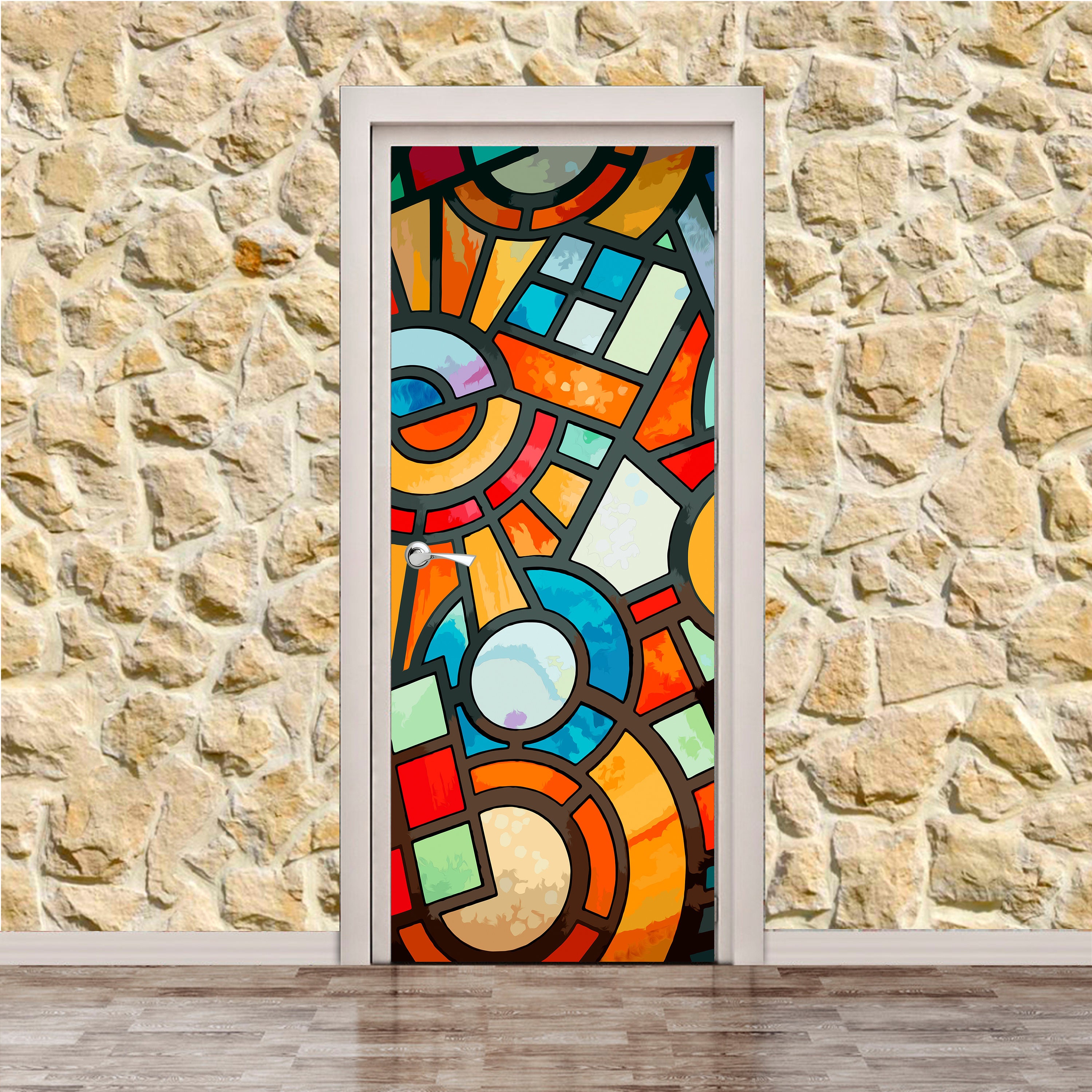 Abstract Door Poster/Sticker