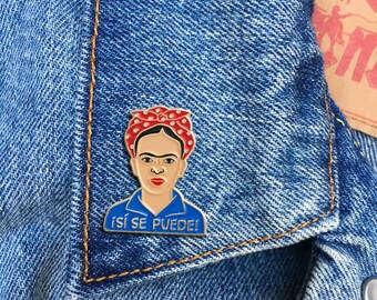 Si Se Puede Pin, Soft Enamel Pin, Jewelry, Art, Artist, Gift (PIN130)