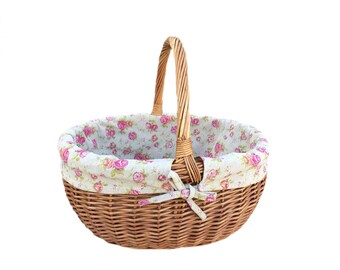 Deluke Wicker Shopping Basket