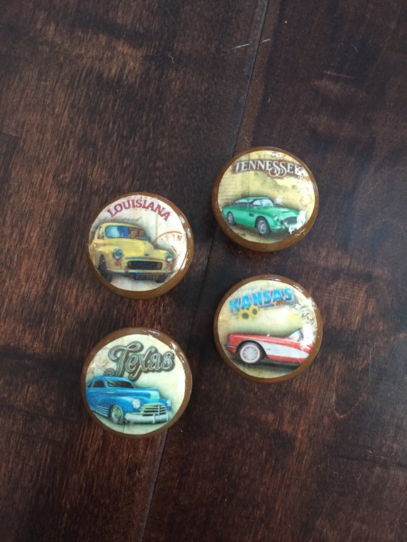 1.5 inch knobs drawer pulls vintage car Classic