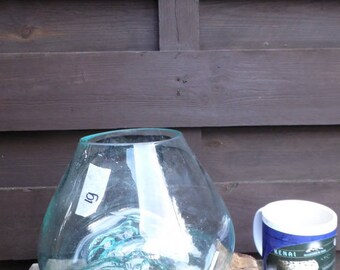 Liqva S, Dekoglas S, rootwood glass vase S, Liqvavase S gamal, root molten vase
