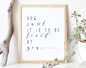 How Sweet It Is/ 8 x 10 Dessert Table Printable/ Wedding Printable/ Cake Table Sign/ Dessert Table Sign/ Wedding Sign
