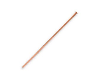 2" Copper Head Pins / TierraCast / 21 GA (Gauge) / 2 Inches long (50mm) / jewelry craft hobby pins