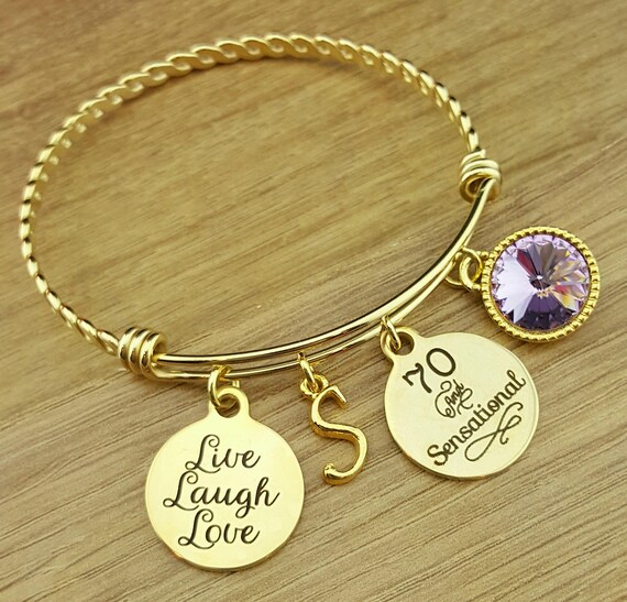 Gold 70 Birthday Gift 70th Birthday Gift Birthday Gift Birthday Gifts for Her Birthday Gift for Friend Birthday Gifts 70 and Sensational