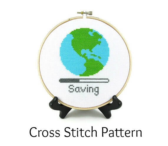 Download Saving Planet Earth Cross Stitch Pattern