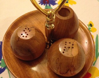 Cute Myrtlewood Salt and Pepper Shaker Set