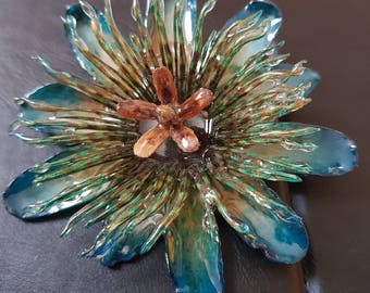 Real passion flower necklace