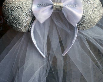 Bridal Minnie Mouse Ears