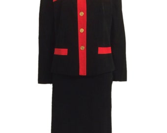 Ultra Suede Skirt Suit
