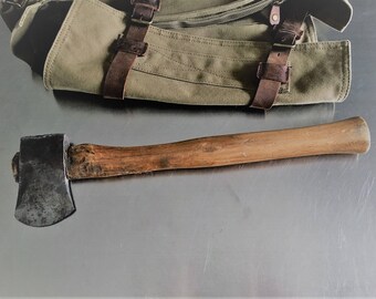 Vintage Hatchet - Camping Axe - Woodsman Tool - Hand Forged
