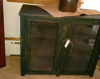 Double Door Pie Safe Table / Side Table / flat screen tv table