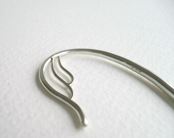 Wing Hairpin two. Sterling Silver Hair Accessory by Kirsty O'Donnell