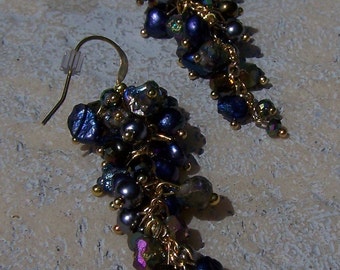 Blueberry Dangle earrings