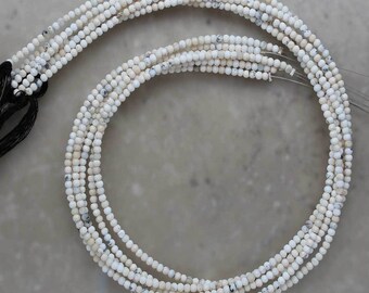 Howlite Rondelle 2.5mm Semi-Precious Gemstones