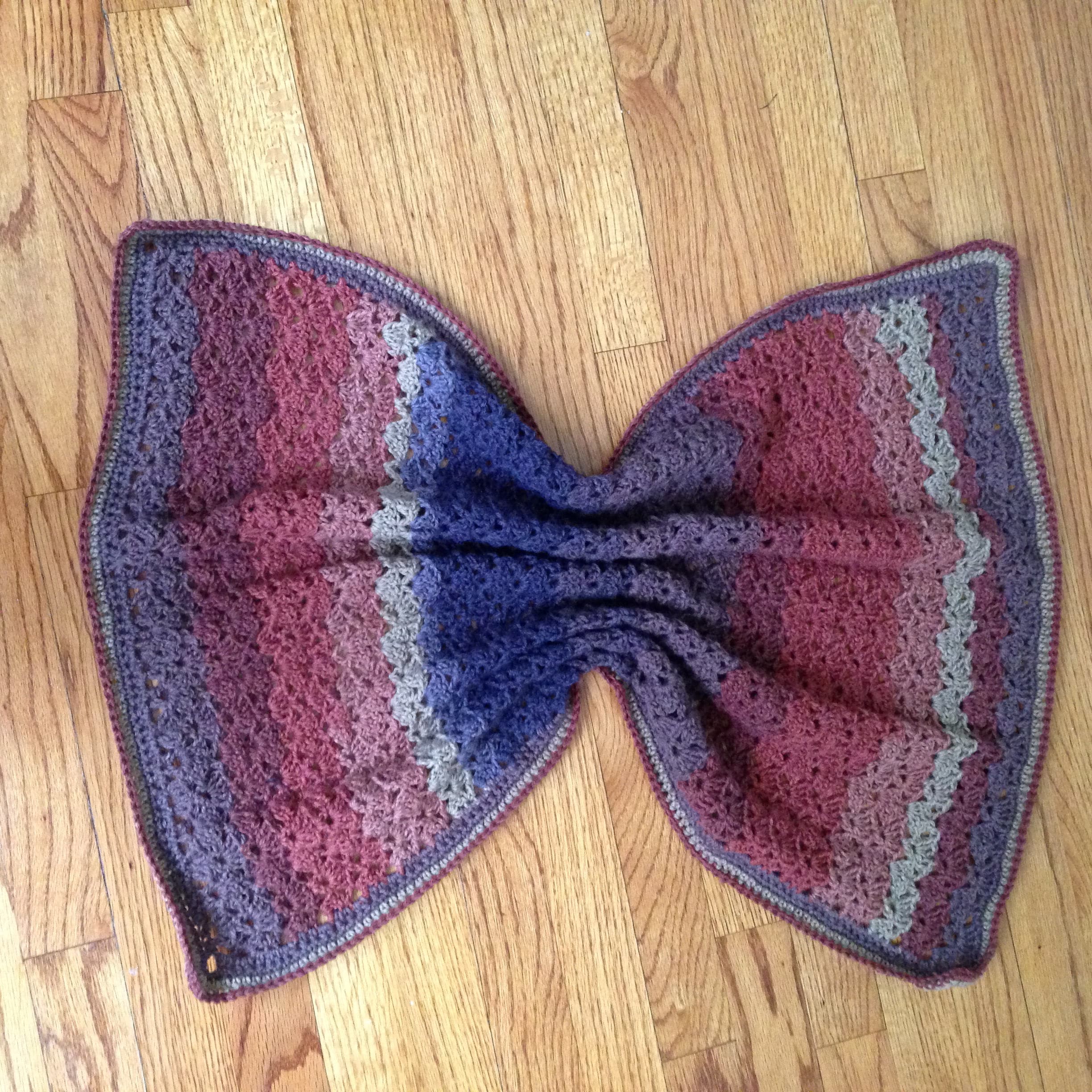 Autumn Baby Shower Crochet Blanket Fall Colors Newborn