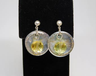 CLEARANCE Seashell and Silver Earring set