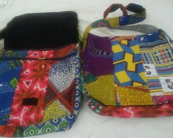 African fabric shoulder bag