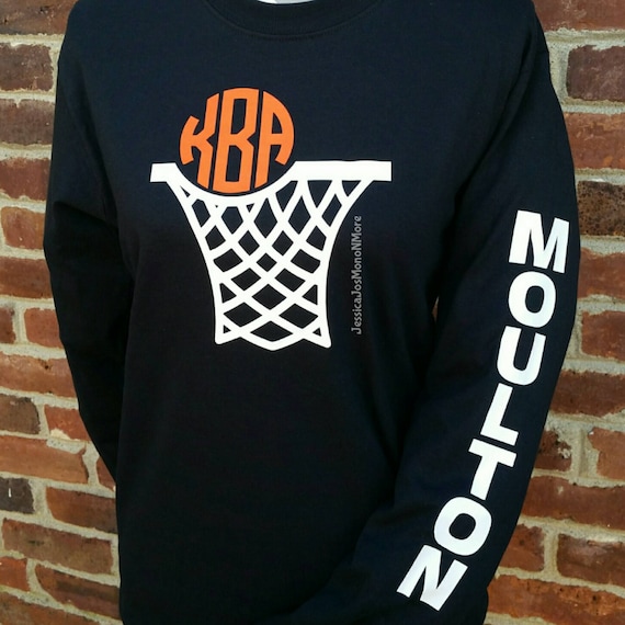 Long Sleeve Monogram Basketball Shirt