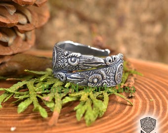 Odin Ravens ring. Viking ring. Viking Jewellery. Totem ring. Huginn and Muninn