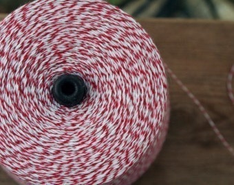 100 yards of Red and White Baker's Twine