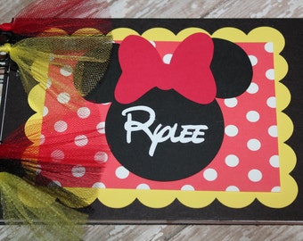 Personalized Disney Autograph Book Inspired by Minnie Mouse