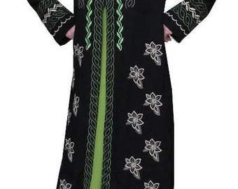 Dress,Fashion,Tops,Clothes,Abaya,Muslim,Clothing,Clothes,woman,girl,coat,jacket,Dress with Flower,ladies dress,abaya dress,long dress,S,M,L