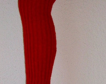 Overknees leg warmers with angora wool