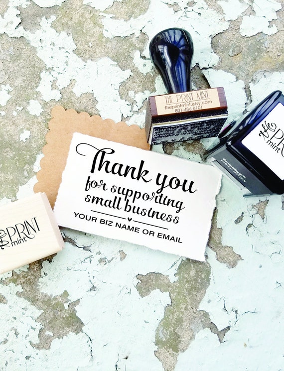 Thank You Stamp Small Business Custom Stamp Thank You for