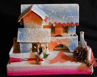 Vintage Japan Putz Village House
