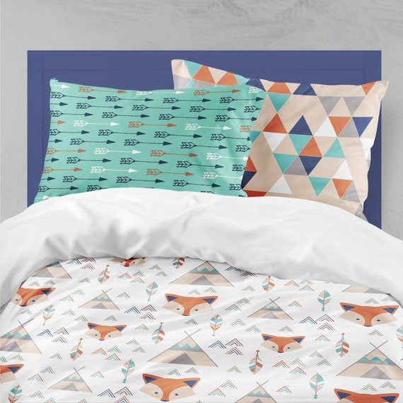 Twin Bedding Boy Fox Tee Toddler Or
