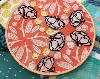 6 inch Hand Embroidery Sampler