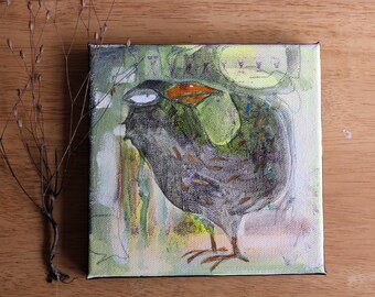 SKYCHICKEN - original 100 Stories painting