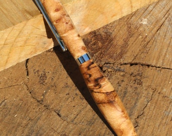 Maple Burl wood ballpoint pen