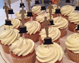 Award Show Party Cupcake Toppers | Hollywood Theme | Movie Theme | Movie Party Decor