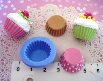 silicone mold cake CUPCAKE for your foodie jewelry or any other diameter 2 cm