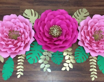 3 pc Paper flower Set