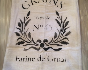 French grain sack towel