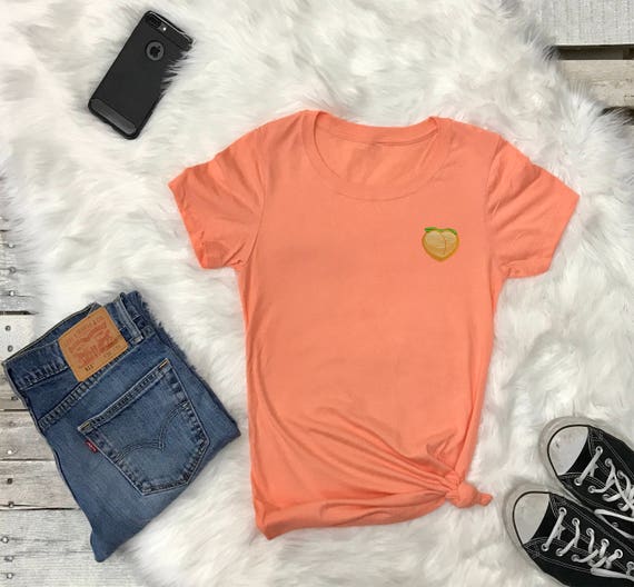 Peach Emoji | Peach Emoji Shirt | Peach Butt Tee | Peach Butt Funny Shirt | Tumblr Shirt | Popular Tshirts | Peach T-shirt | Tshirt | Tee