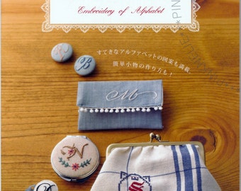 EMBROIDERY OF ALPHABET Japanese Craft Book