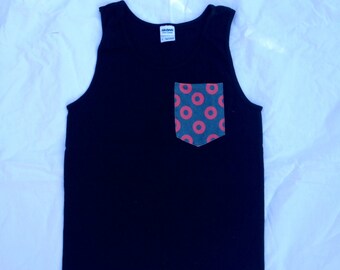 Men's Fishman Donut Pocket Tank Top in Black Phish Shirt / You Enjoy My Shirt