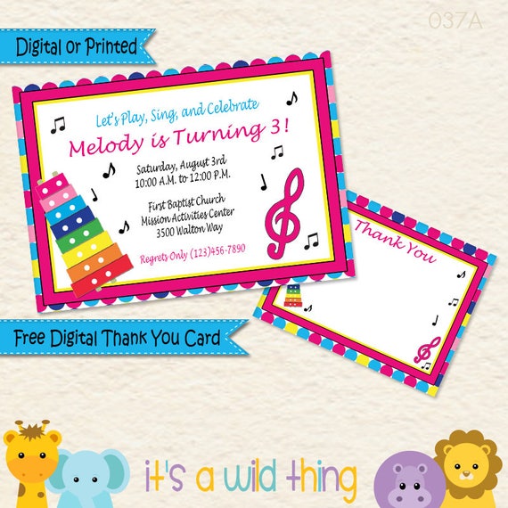 Email Party Invitations With Music 5