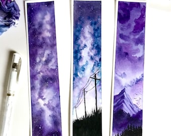 Handmade Watercolor Bookmarks