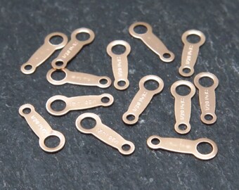 10 pcs Rose Gold Filled Stamped Tag 8mm (CG5941)
