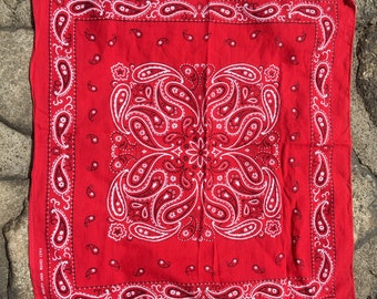 Vintage 60's/70's Fast Color 100% Cotton RN 13962 Bandana