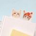 30 Pcs Cute Cat Bookmark - Die Cut Cardstock Scrapbook Embellishment Bookmark