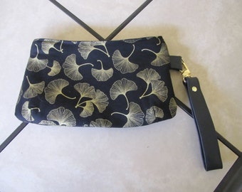 Black and Gold Wristlet